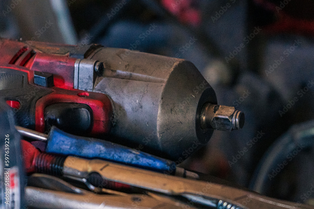 A bustling truck maintenance shop, providing comprehensive truck wash services and expert repair solutions for both trucks and trailers.