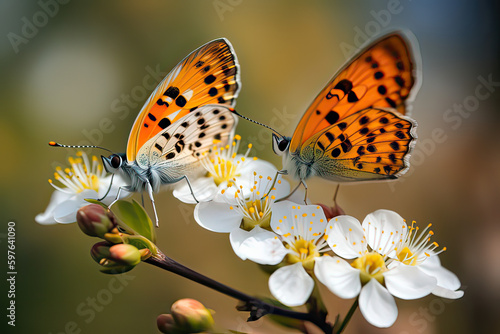Spring into Beauty with Butterfly AI Generated