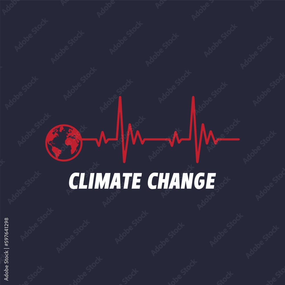 Earth climate change icon vector image

