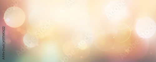 soft bokeh warm Light bokeh on abstract gold background  nature glowing sun light flare  New year luxury  Copy space  Generative AI 