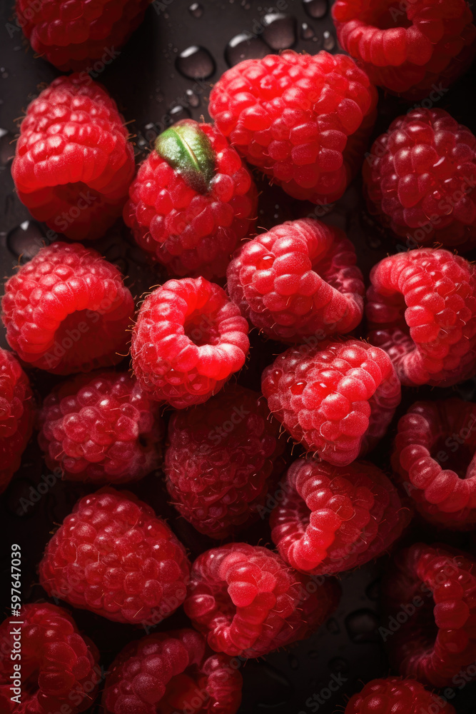 Close up of raspberries. Close up of raspberries.