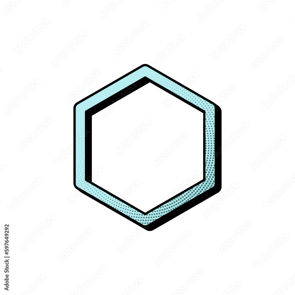 Trendy retro abstract outline shape Trendy retro abstract outline shape