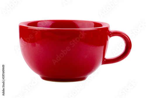 red cup isolated on transparent png