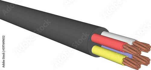 copper medium voltage cable especially suitable for distribution of energy. Unarmoured, with compacted copper conductor and XLPE insulation.