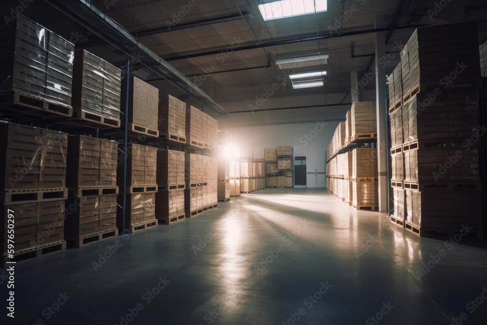 Photo of a beautiful and clean storage warehouse.