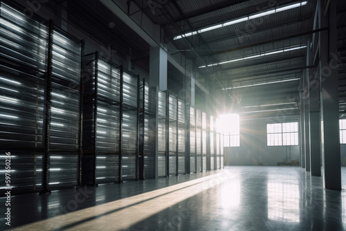 Photo of a beautiful and clean storage warehouse.