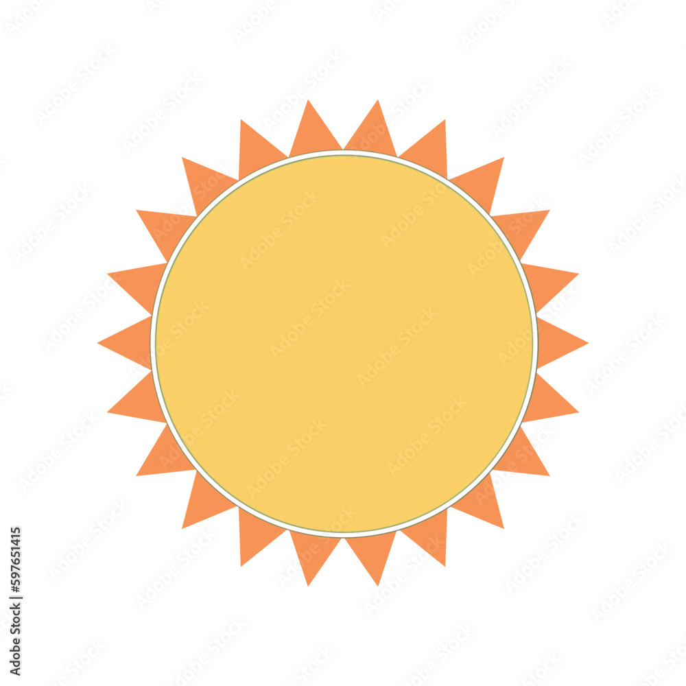 Sun Icon. Sun vector - sun variation - summer sun. sun vector symbol icon design. illustration isolated on white background Sun Icon. Sun vector - sun variation - summer sun. sun vector symbol icon design. illustration isolated on white background