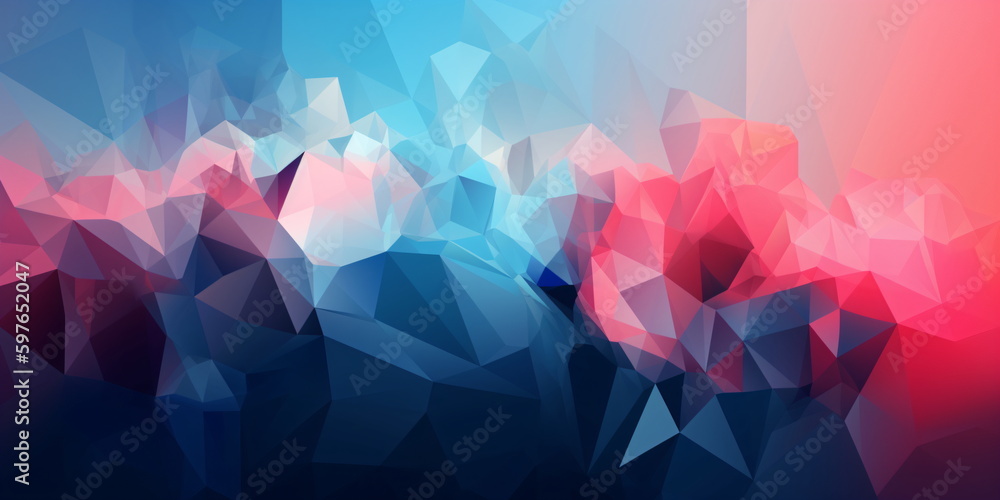 Obraz premium Abstrakter Polygon Hintergrund - mit KI erstellt 