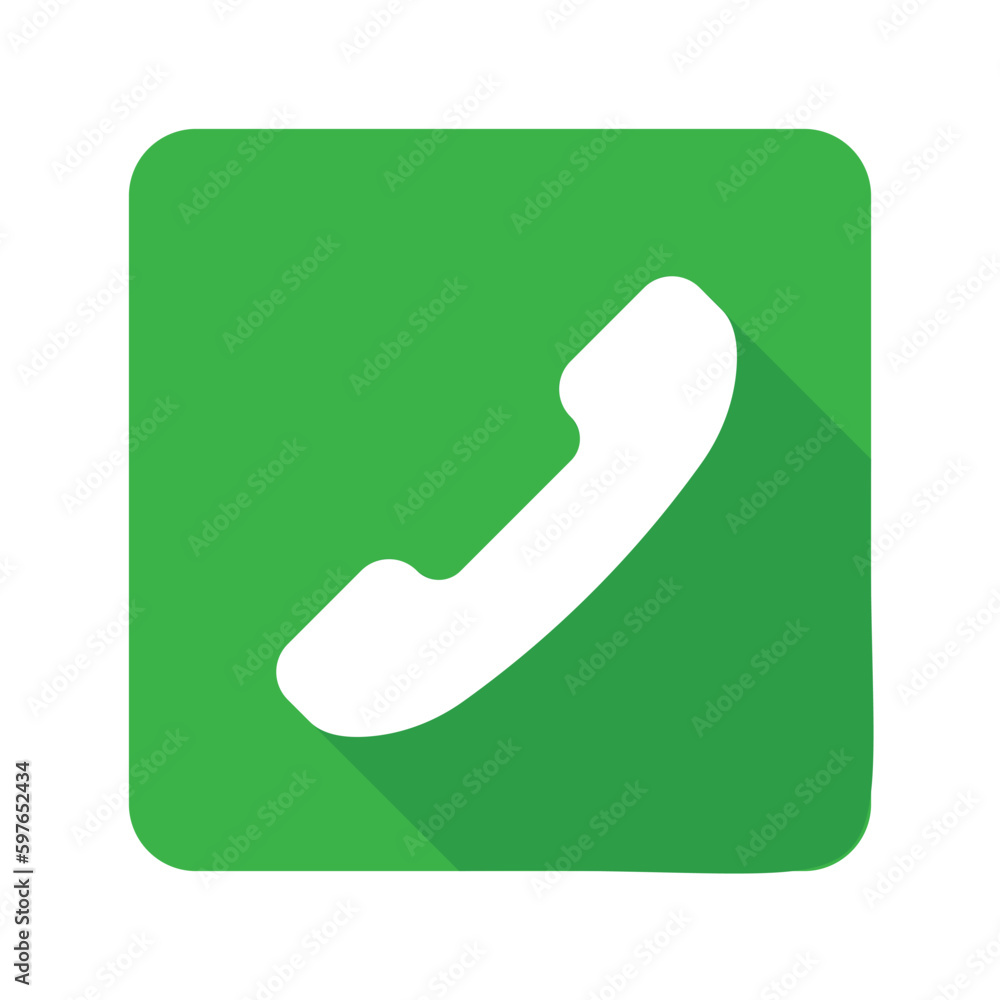 3D Green Telephone Call Flat Icon Vector, phone call accept button,Telephone Logo Icon, Green Incoming Telephone Call Vector With White and Green Color Long Shadow 3D Green Telephone Call Flat Icon Vector, phone call accept button,Telephone Logo Icon, Green Incoming Telephone Call Vector With White and Green Color Long Shadow