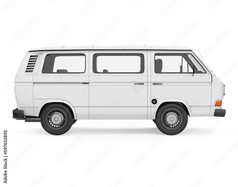 Old Van Isolated Old Van Isolated
