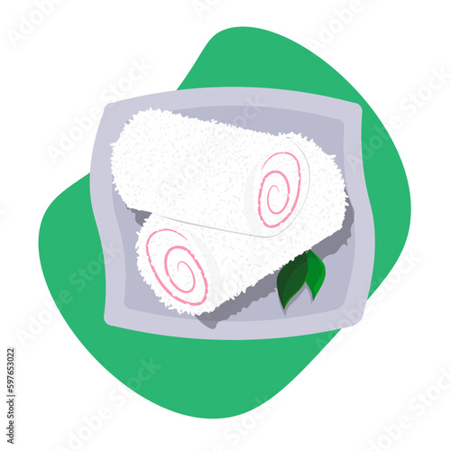 illustration of Asian food 