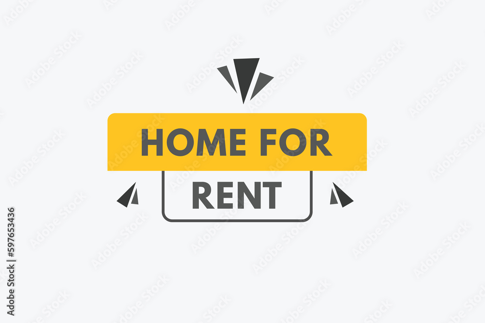 Home For rent text Button. Home For rent Sign Icon Label Sticker Web Buttons Home For rent text Button. Home For rent Sign Icon Label Sticker Web Buttons