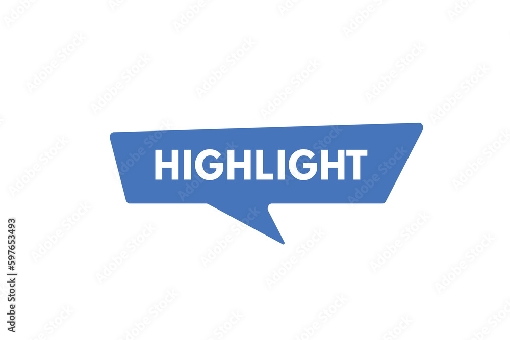 Highlight text Button. Highlight Sign Icon Label Sticker Web Buttons Highlight text Button. Highlight Sign Icon Label Sticker Web Buttons
