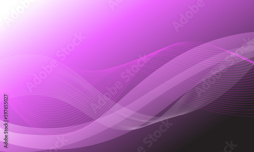 violet purple color smooth lines curve wave with soft gradient abstract background
