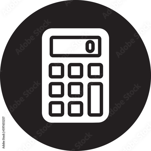 calculator glyph icon