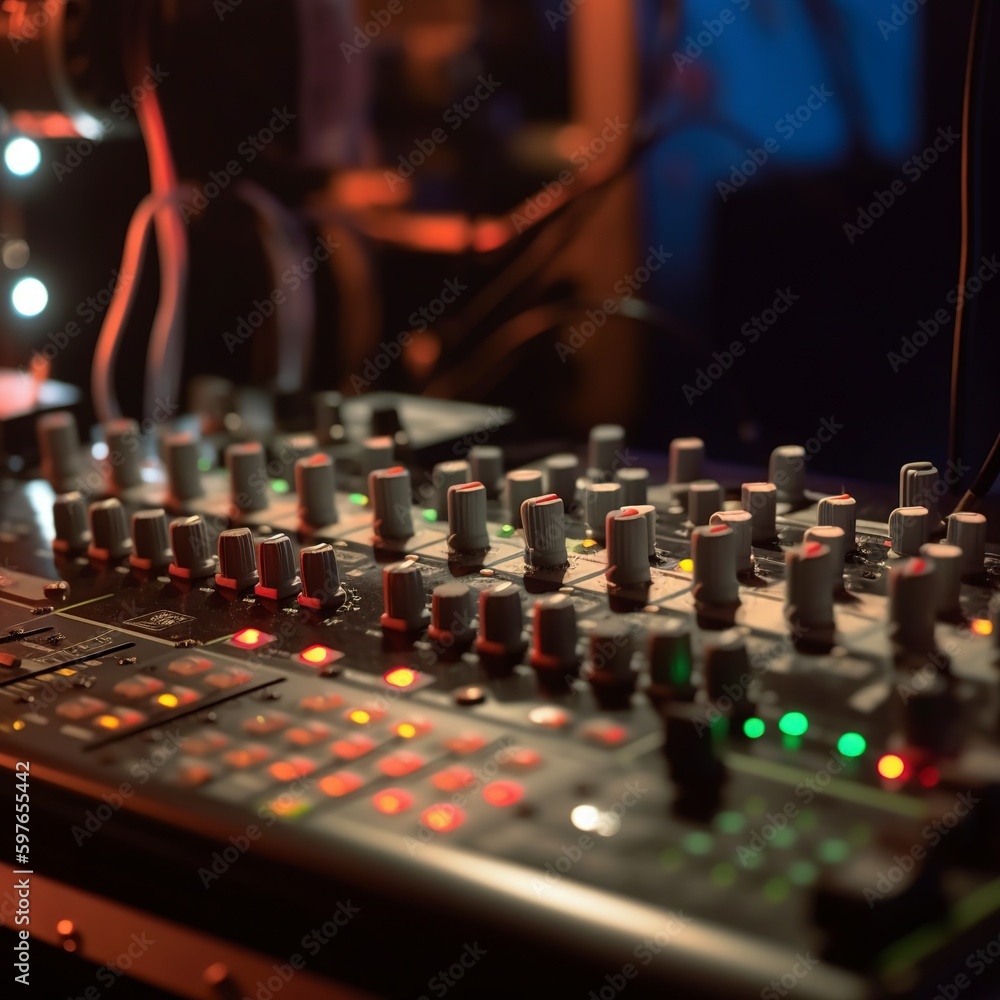 audio mixing console. audio mixing console.