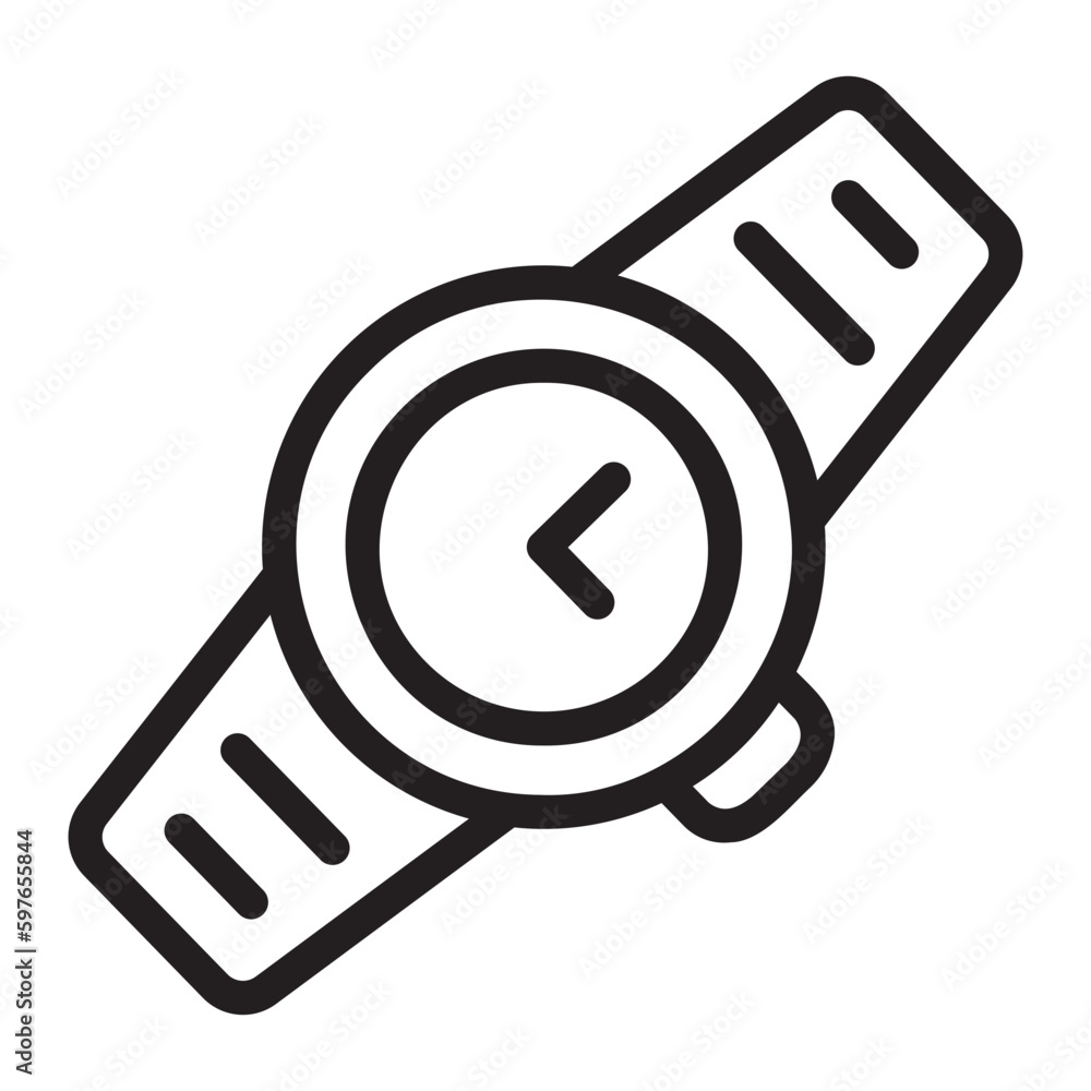 wristwatch line icon wristwatch line icon