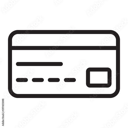 credit card line icon