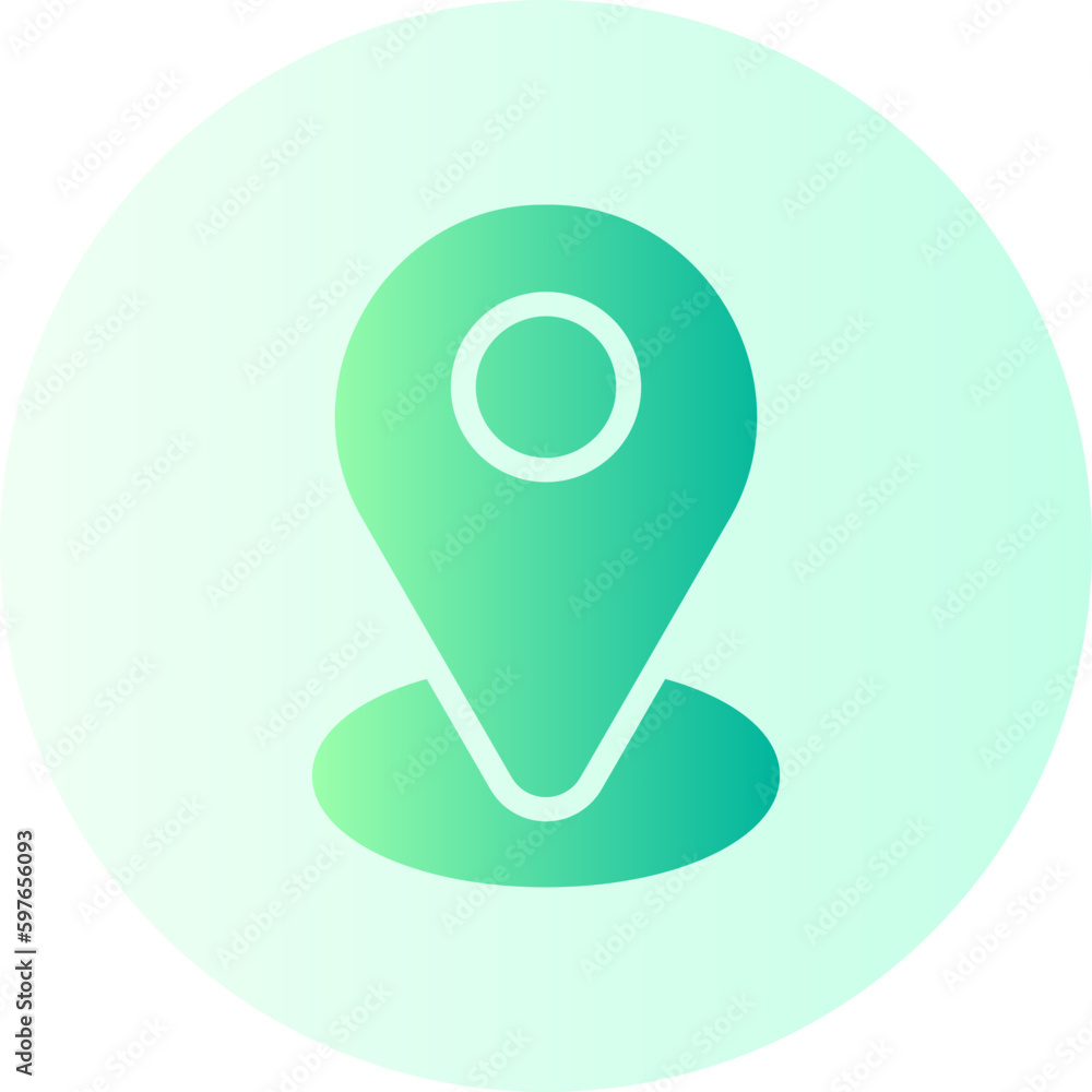 map pin gradient icon map pin gradient icon