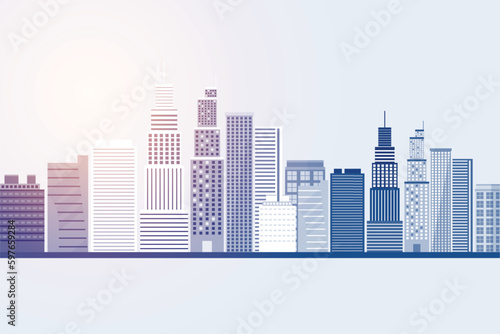 explore the modern skyline building of global metropolis elegant banner