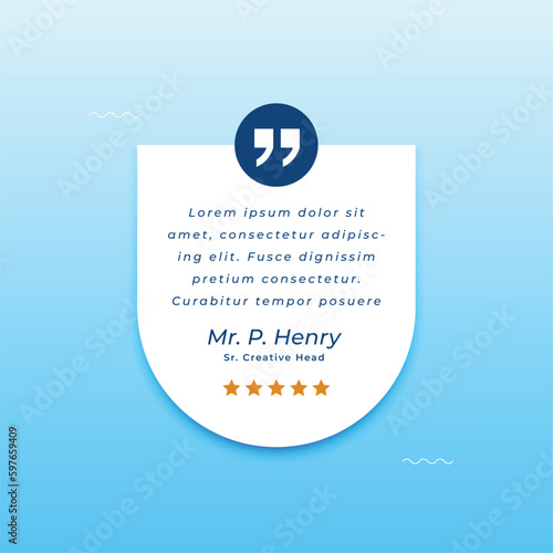 motivational speech background for testimonial content vector design