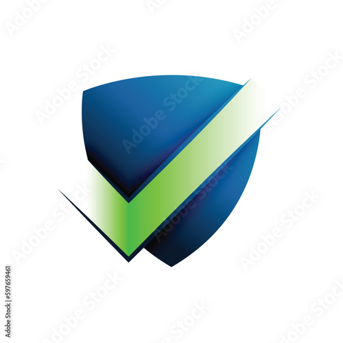 cyber defense logo with checkmark of trust for your digital business