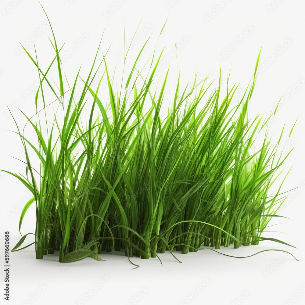 Obraz premium green grass isolated on white.