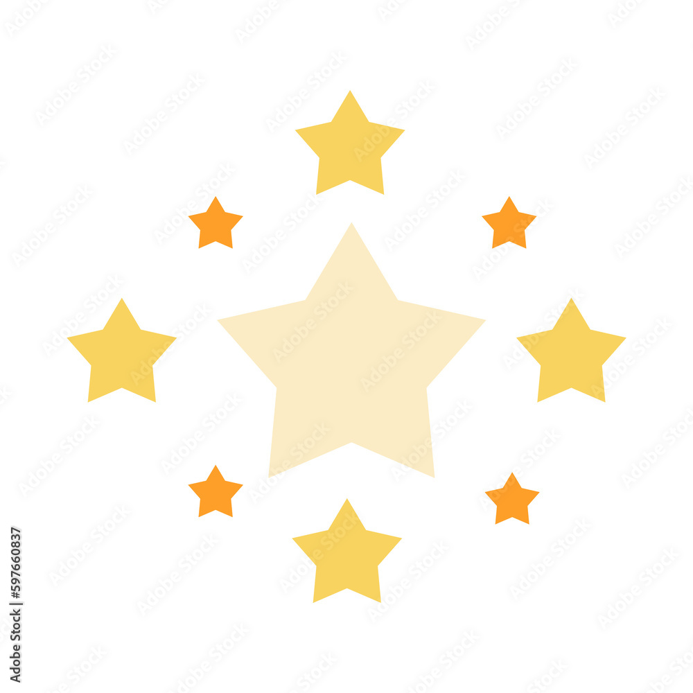 Obraz premium yellow stars