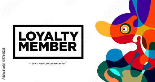 Colorful abstract geometric and fluid banner template for marketing promotion material. Giveaway, cash back, gift card, and member card bonus design template.