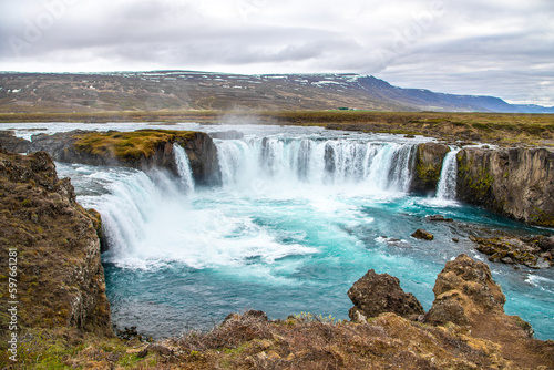 Majestic Goðafoss: A Stunning Icelandic Waterfall in Winter