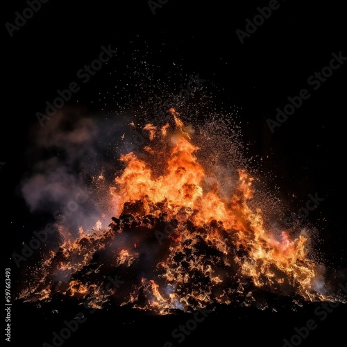 fire explosion background.