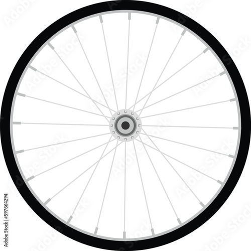 bicycle wheel vector image