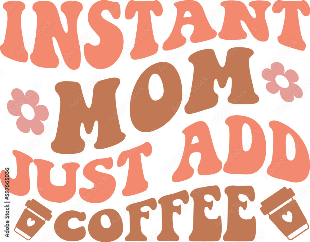Retro Mom Svg, Retro Mom, Mom Svg Design, Mother's Day Design, Sublimation
