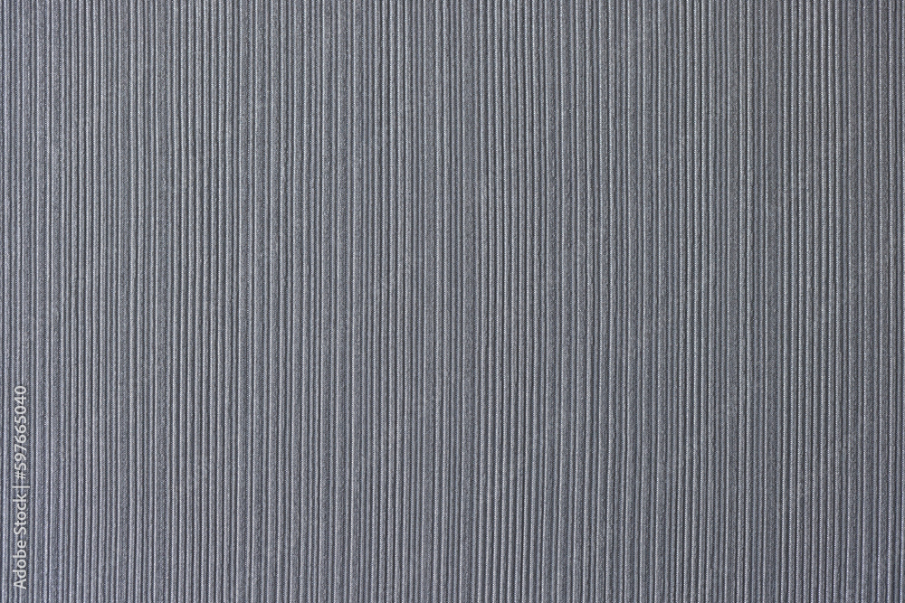 Grey fabric with thin white stripes for sale in atelier Grey fabric with thin white stripes for sale in atelier