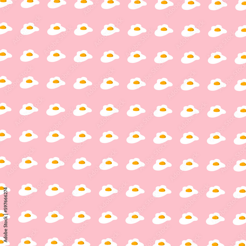 seamless pattern with fired egg seamless pattern with fired egg
