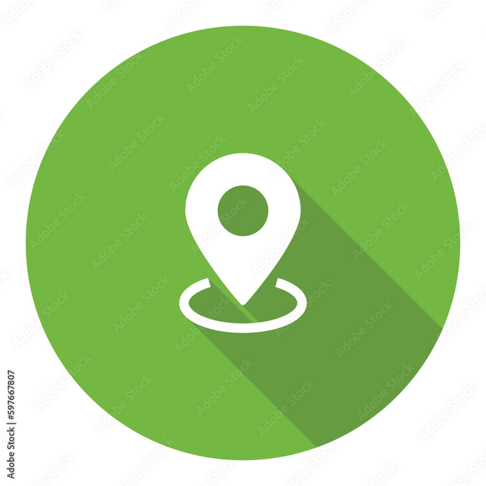 3d Location flat Icon, GPS Pointer Icon, Map Locator Sign, Pin location Vector, Colored Pin Point Flat Icon With Long Shadow 3d Location flat Icon, GPS Pointer Icon, Map Locator Sign, Pin location Vector, Colored Pin Point Flat Icon With Long Shadow