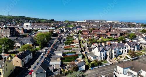 Aerial Photo of Residential homes in Larne Co Antrim in Northern Ireland © peter