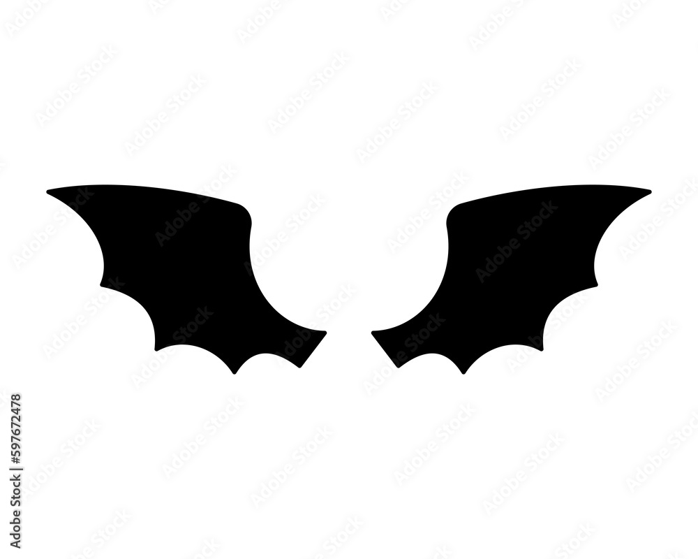 dark wing silhouette evil devil in the shadows Scary bat wings on Halloween night. dark wing silhouette evil devil in the shadows Scary bat wings on Halloween night.