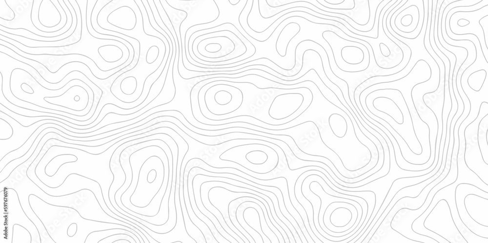 Black and white lines seamless Topographic map patterns, topography line map. Vintage outdoors style. The stylized height of the topographic map contour in lines and contours isolated on transparent.