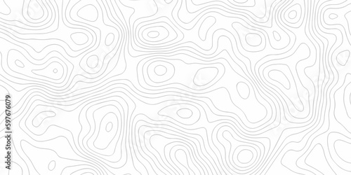 Black and white lines seamless Topographic map patterns, topography line map. Vintage outdoors style. The stylized height of the topographic map contour in lines and contours isolated on transparent.