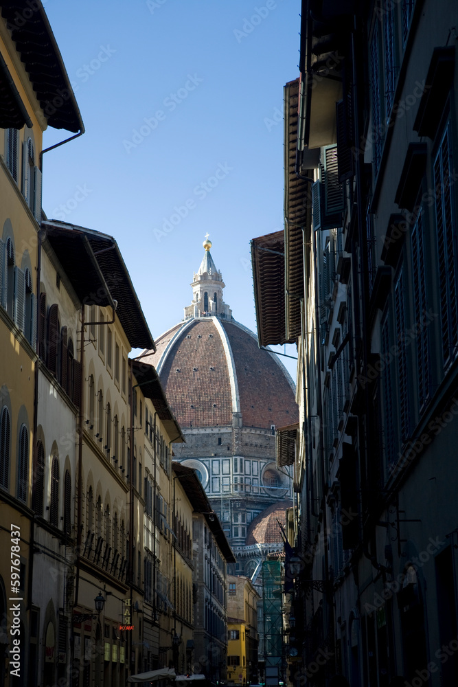 Florence - view of the Duomo from via dei servi - Italy