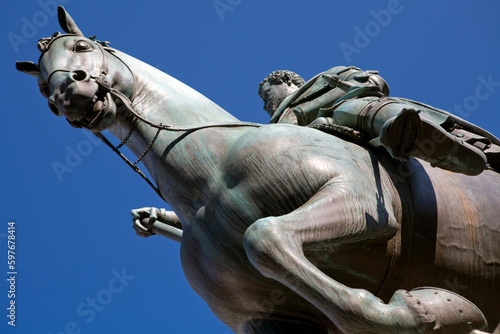 Florence - Piazza della santissima annunziata - Equestrian statue of Ferdinando I photo