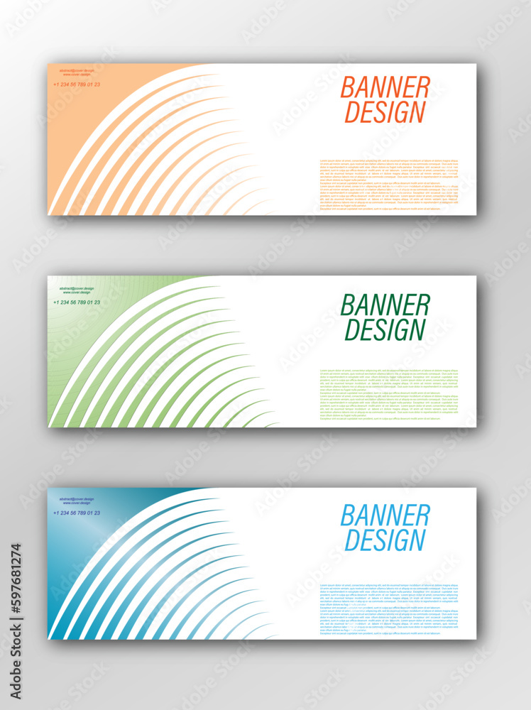 Abstract vector banner template. Illustration for the design of banners, posters, cards and visual content Abstract vector banner template. Illustration for the design of banners, posters, cards and visual content