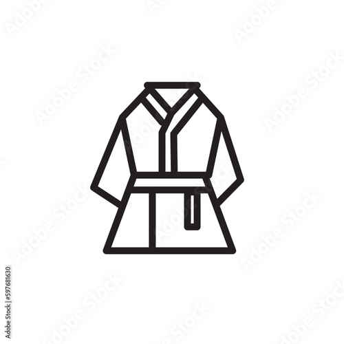Bathrobe Dress Robes Outline Icon