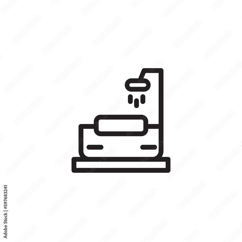 Salon Spa Washing Outline Icon Salon Spa Washing Outline Icon