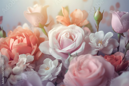 Delicate rose that blooms in summer.