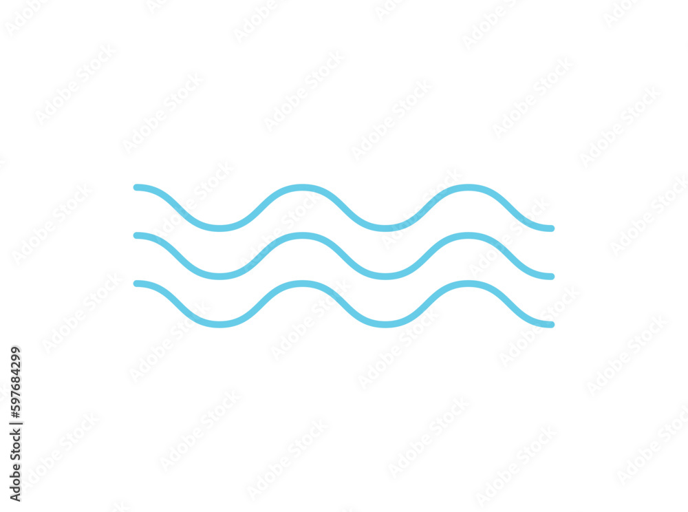 Wave icon vector. Simple wave sign. Wave icon vector. Simple wave sign.