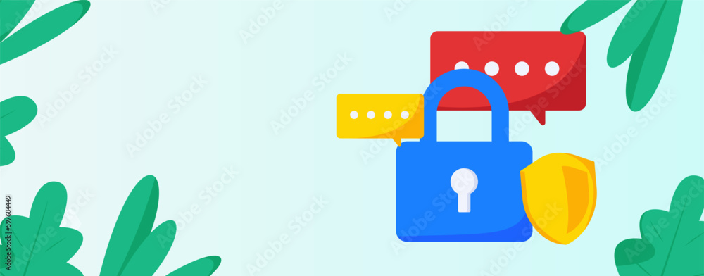 Obraz premium Business Network Security Character Flat Vector Concept Operation Hand Drawn Illustration 