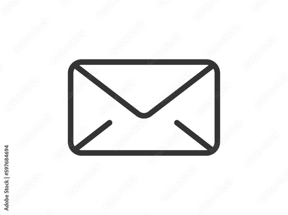 Message Icon. Email or News Illustrations - Vector, Sign and Symbol for Design, Message Icon. Email or News Illustrations - Vector, Sign and Symbol for Design,