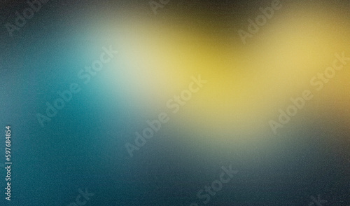Blue yellow grainy gradient background, pastel blurred colors noise texture, banner design